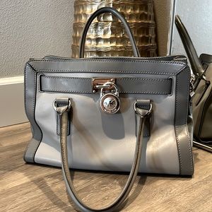 Gently used Gray Michael Kors Satchel!